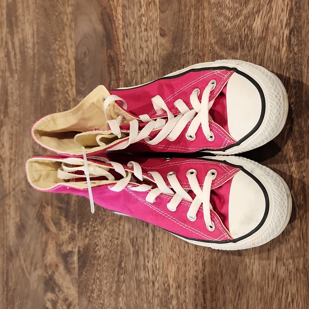Converse Chuck Taylor All Star High Top Dark Pink Sneakers